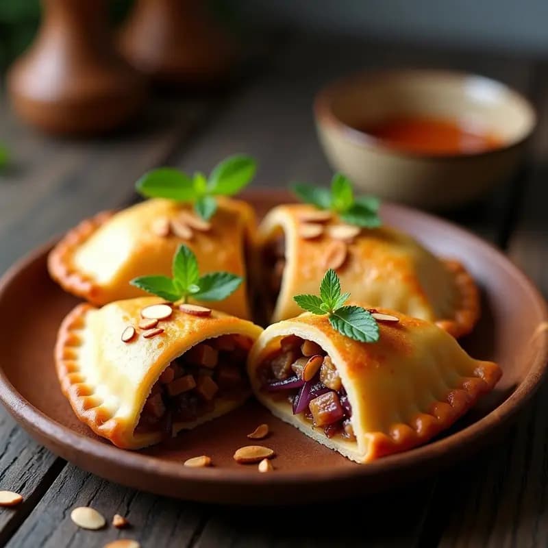 Empanadas de Carnes Vegetales y Higo: Receta Argentina en Airfryer con Toque Dulce