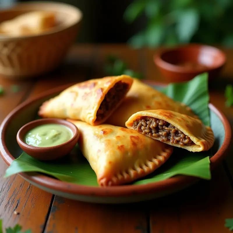 Empanadas de Masa de Casabe Rellenas de Carne Mechada Vegana: Receta Caribena Sin Gluten