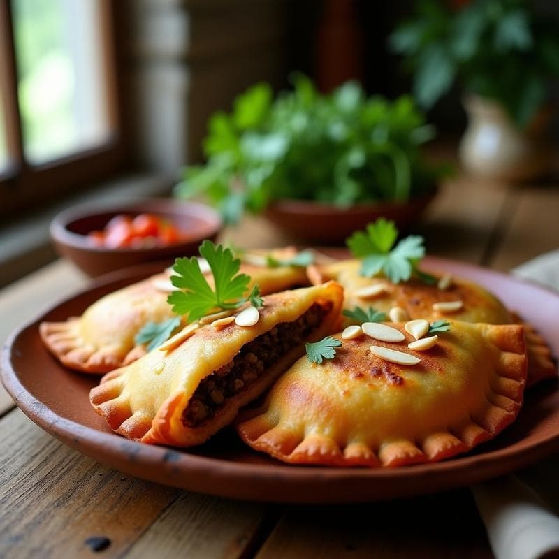 Empanadas de Cassava y Relleno de Berenjena Ahumada: Receta Congoleña en Airfryer