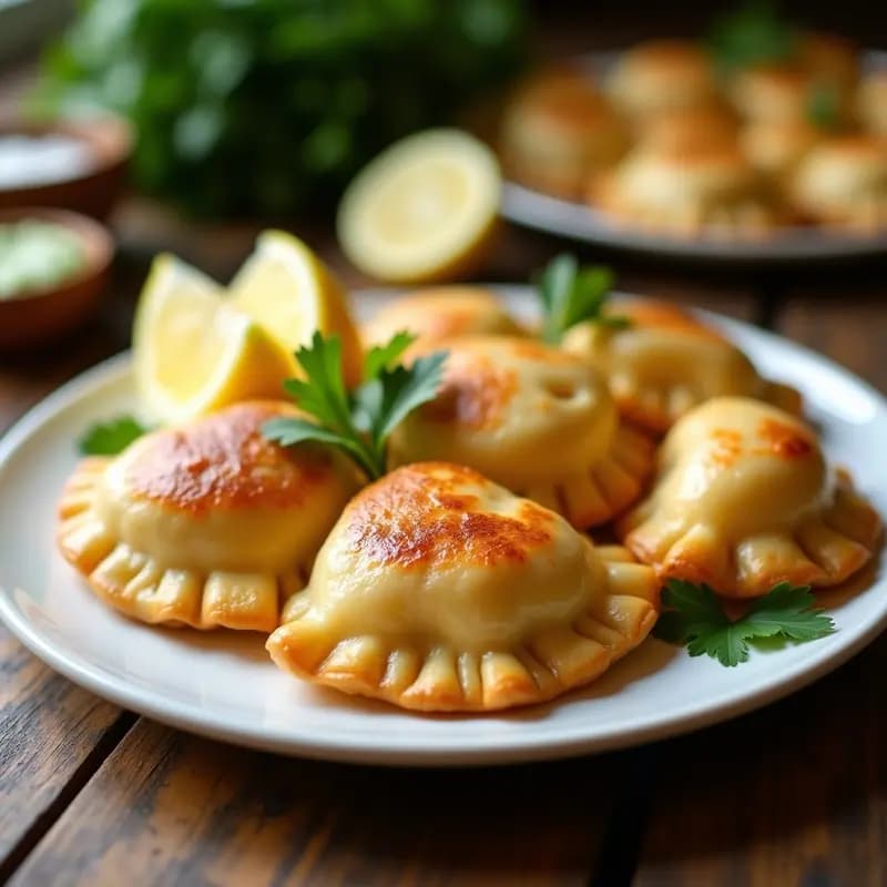 Empanadas de Masa de Cassava con Relleno de Camarones y Cilantro: Receta Colombiana Sin Harina en Airfryer