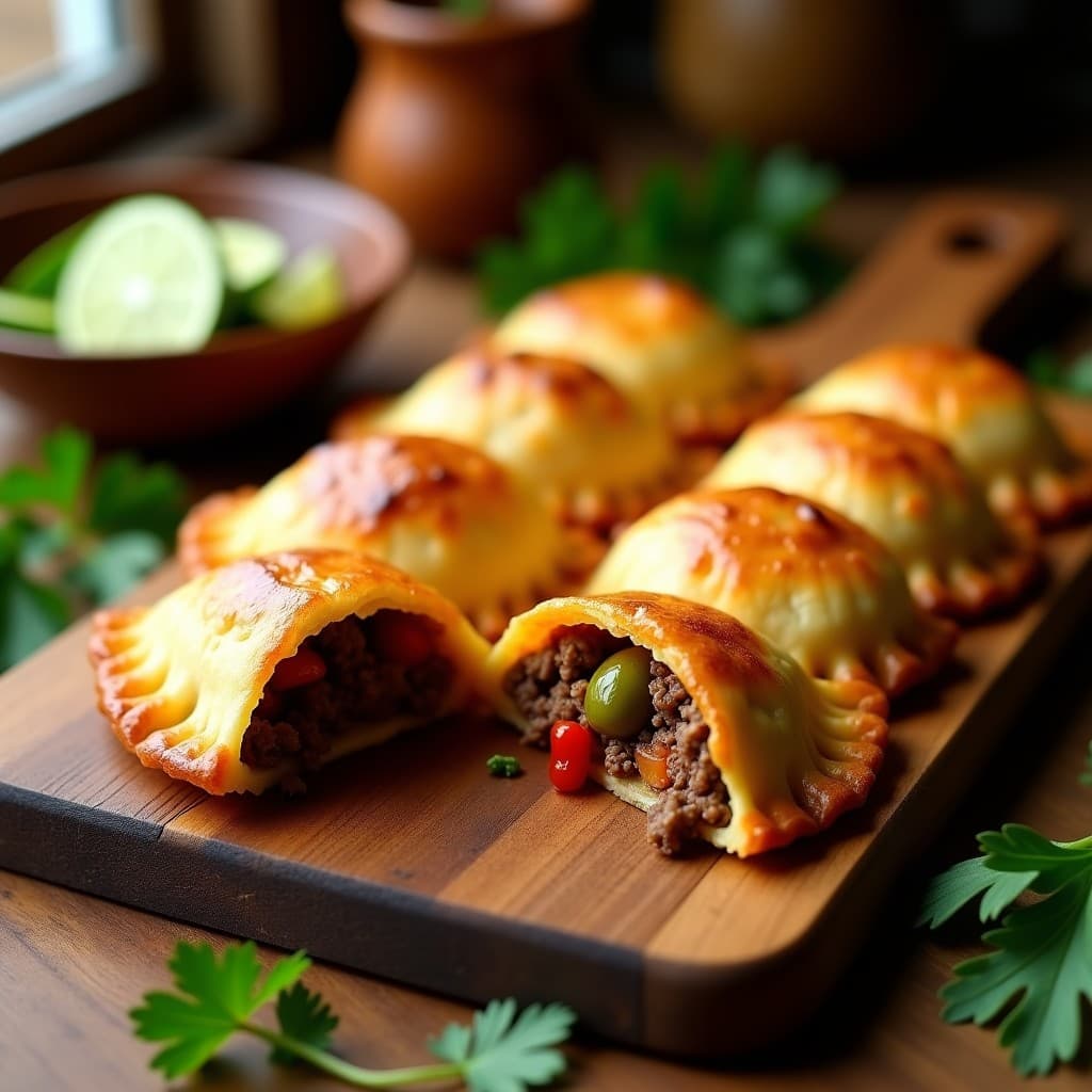 Empanadas de Cassava Rellenas de Carne Picada y Aceitunas: Receta Venezolana en Airfryer