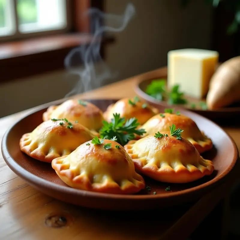 Empanadas de Masa de Cassava con Relleno de Carne de Res y Queso Pecorino: Receta Italiana en Airfryer