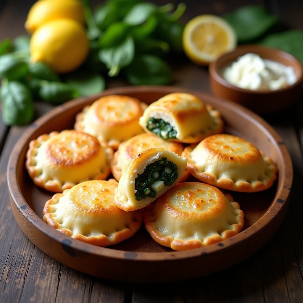 Empanadas de Masa de Cassava con Relleno de Espinacas y Queso de Anacardos: Receta Brasileira Sin Gluten