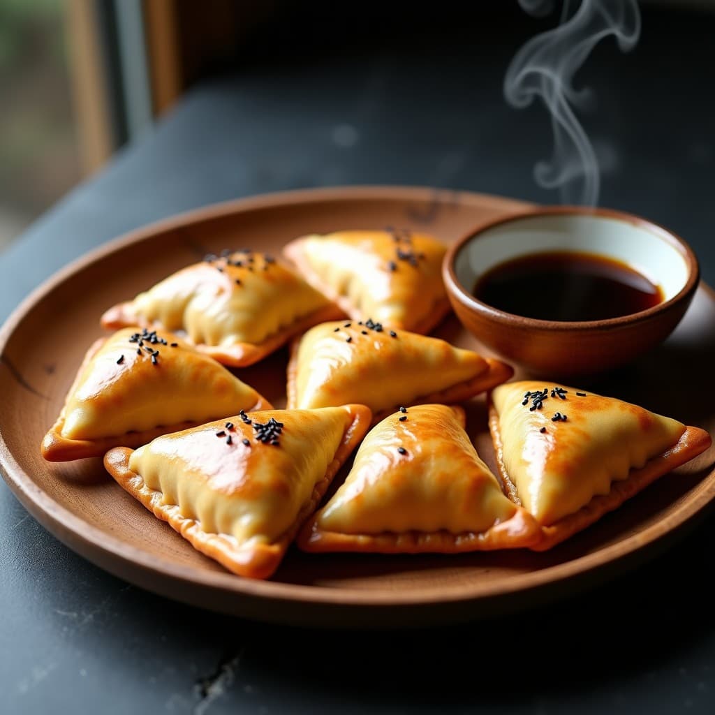 Empanadas de Cassava y Hongos Shitake con Salsa de Soja Reducida: Receta Sin Gluten en Thermomix