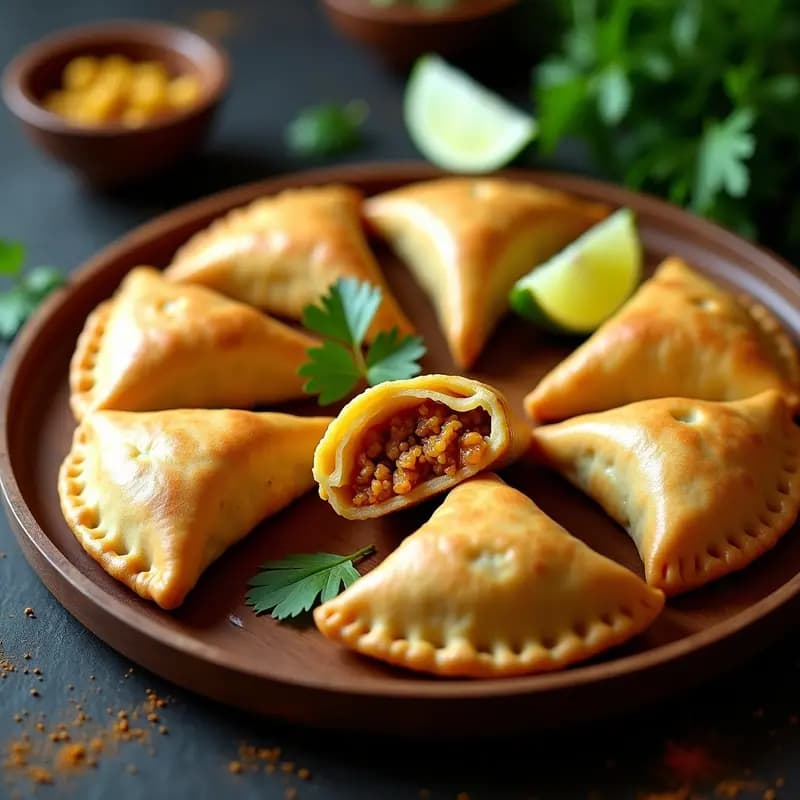 Empanadas de Masa de Cassava con Relleno de Jackfruit Desmenuzado: Receta Brasileña Vegana