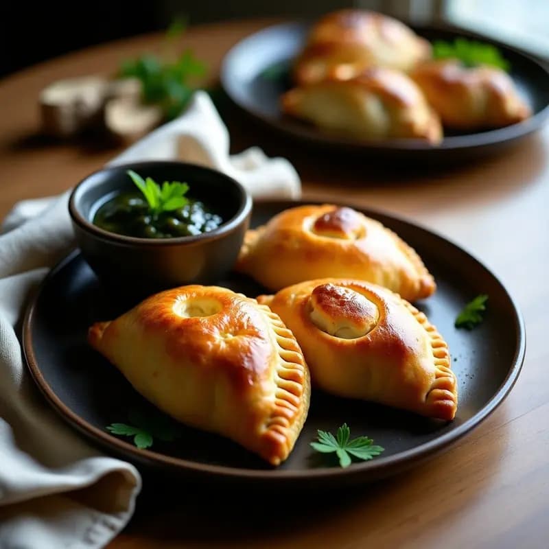Empanadas Gallegas de Zarpas de Centollo con Salsa de Algas: Receta Costera Sin Gluten