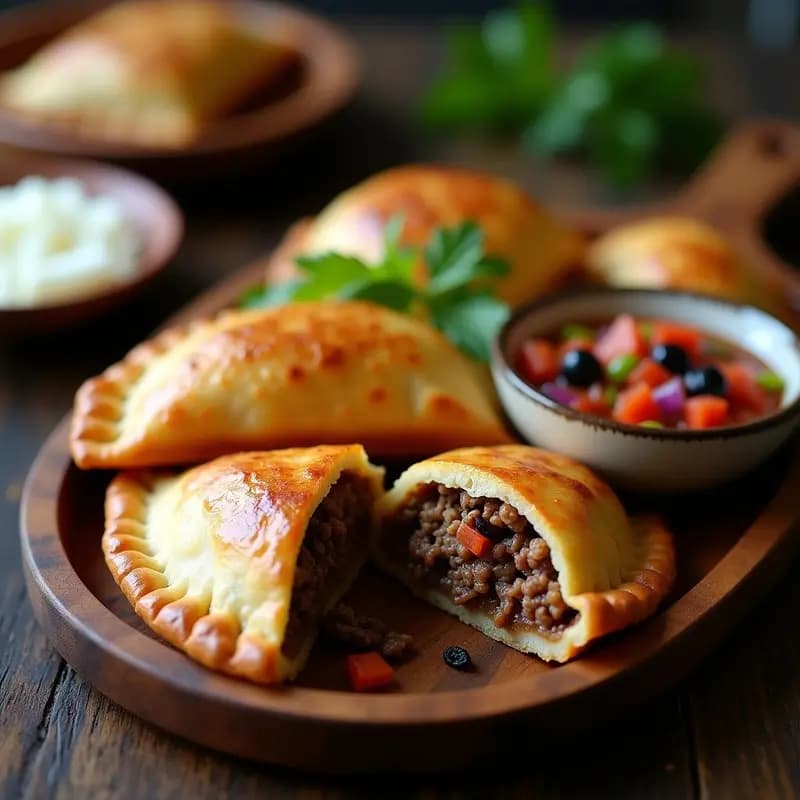 Empanadas de Chacarero con Pino y Huevos Duro: Receta Chilena para Fiestas
