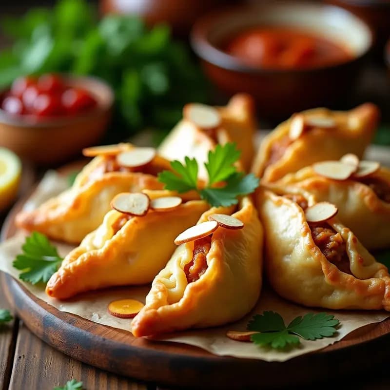 Empanadas de Chaqchuka y Atún: Receta Tunecina Picante en Masa Filo