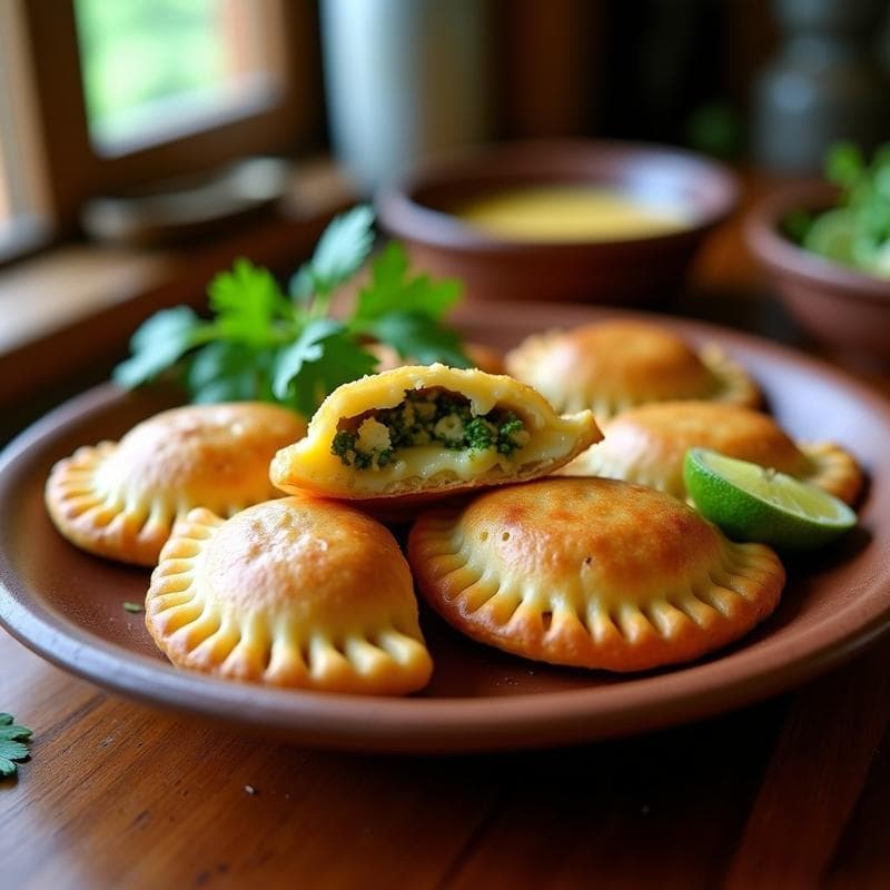 Empanadas de Chaya y Queso de Cabra: Receta Yucateca Sin Harina en Airfryer