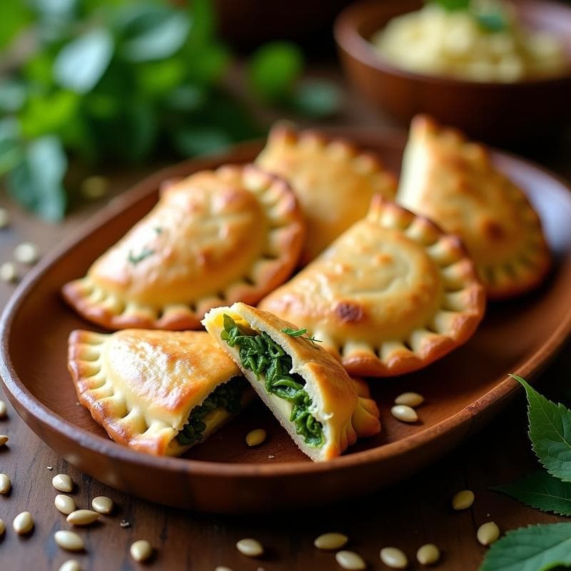 Empanadas de Chaya y Queso de Semillas de Girasol: Receta Vegana Sin Gluten al Horno