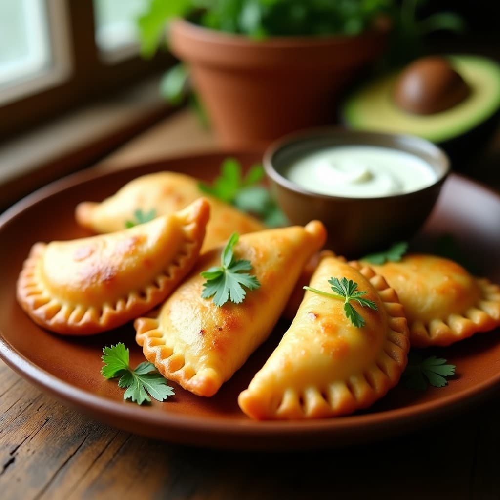 Empanadas de Chayote y Queso de Almendras: Aperitivo Colombiano Keto en Airfryer