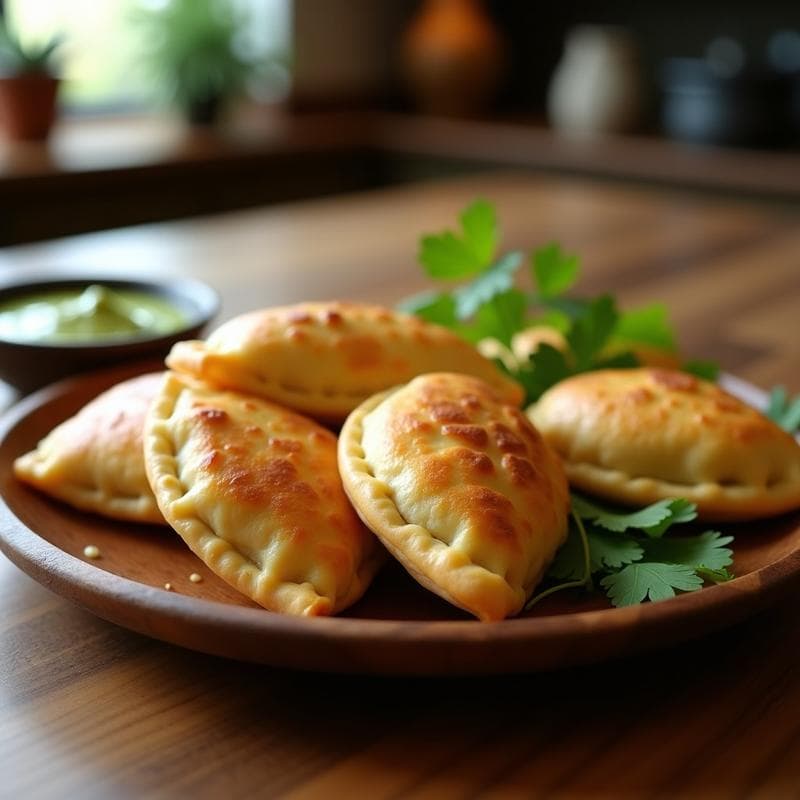 Empanadas de Chayote y Queso de Anacardos: Receta Colombiana en Airfryer Sin Lácteos