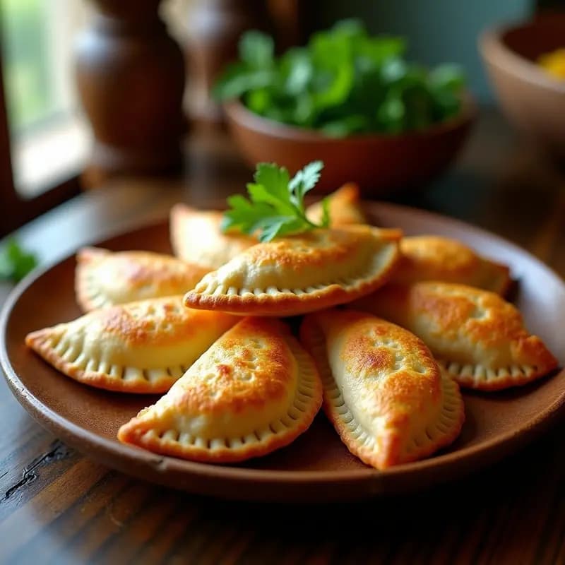 Empanadas de Masa de Chícharo y Queso Vegano: Receta Salvadoreña Sin Gluten en Airfryer