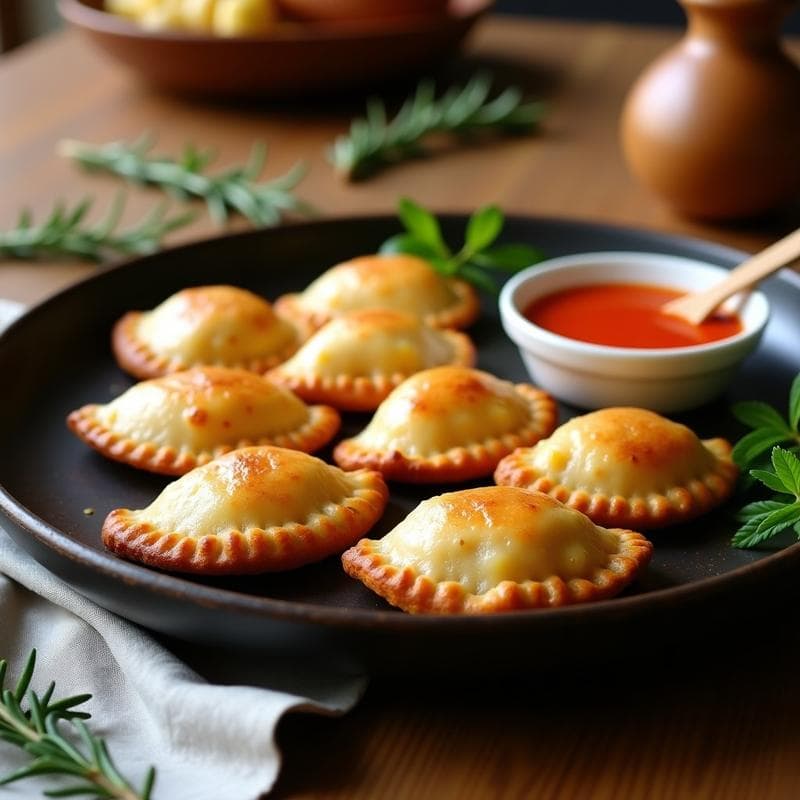 Empanadas de Choclo y Queso de Oveja: Receta Argentina en Airfryer con Manteca Colorada