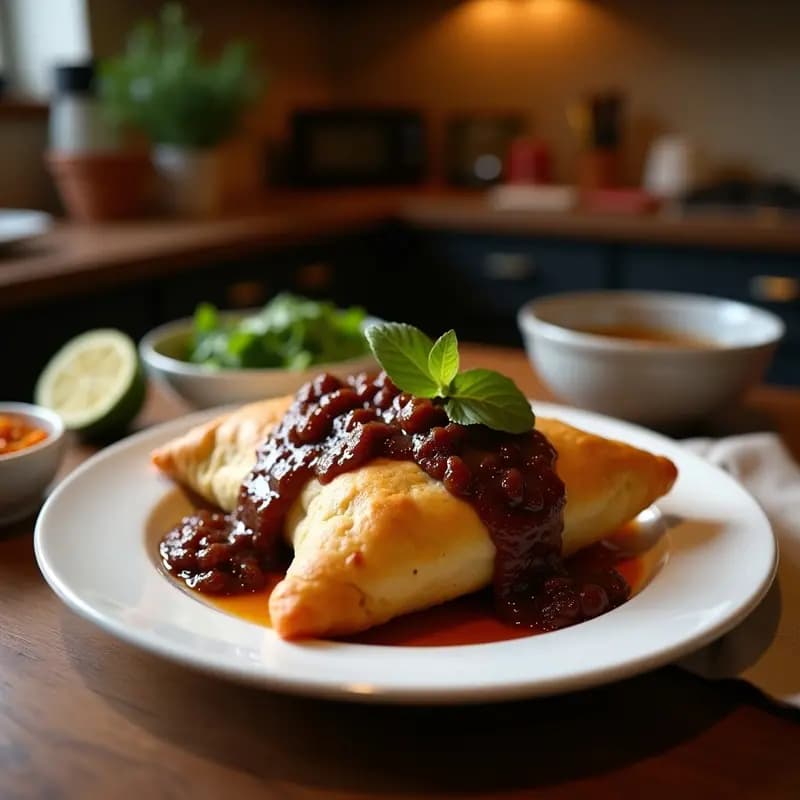 Empanadas de Chocolate y Chutney de Higos: Postre Argentino-Dulce con Toque Salado