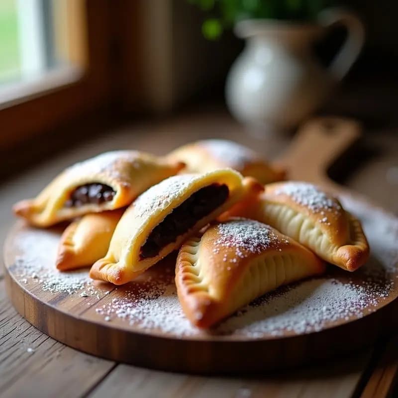 Empanadas de Chocolate y Queso Philadelphia con Masa de Hojaldre: Dulce Tentación Crujiente