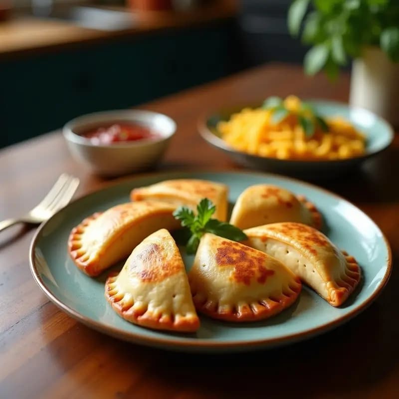 Empanadas de Cluster Bean y Coco: Receta Goana Sin Gluten y Vegana en Airfryer