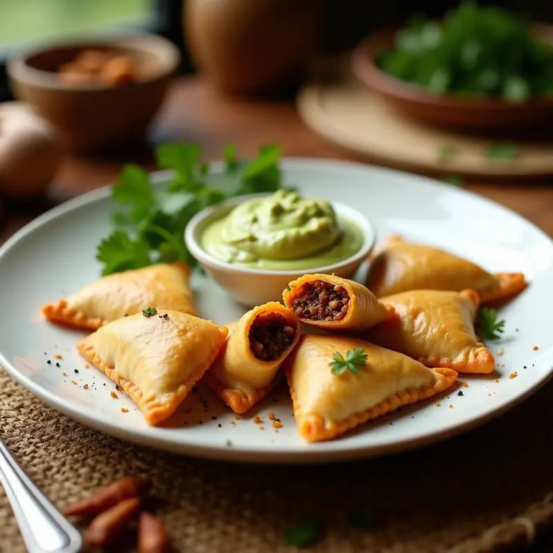 Empanadas de Masa de Coliflor Rellenas de Picadillo de Insectos (Grillos): Receta Mexicana Futurista Keto