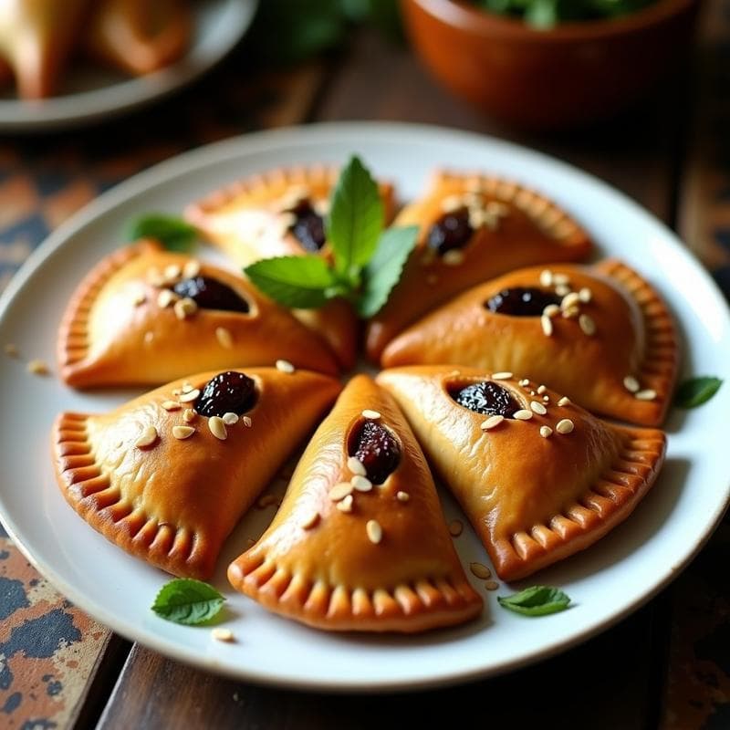Empanadas de Carne de Cordero y Ciruelas: Receta Marroquí en Olla Rápida