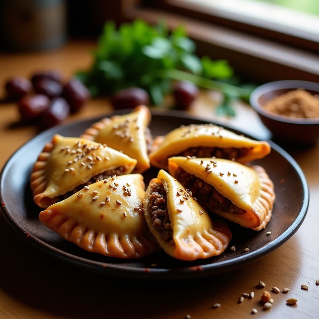 Empanadas de Cordero y Dátiles con Masa de Garbanzo: Receta Marroquí en Olla Exprés