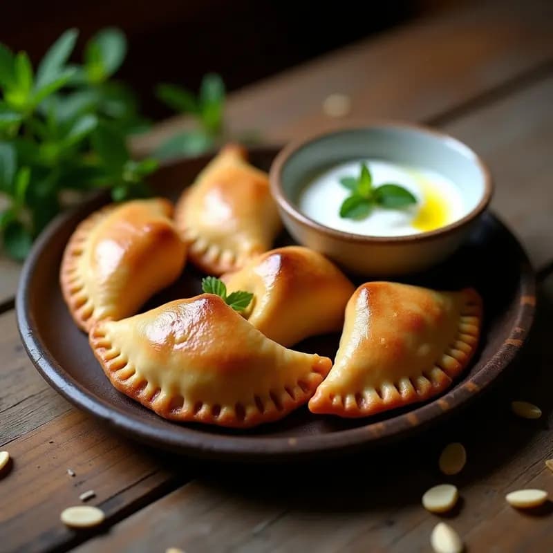 Empanadas de Carne de Cordero y Mentira con Salsa de Yogur: Receta Argentina Tradicional