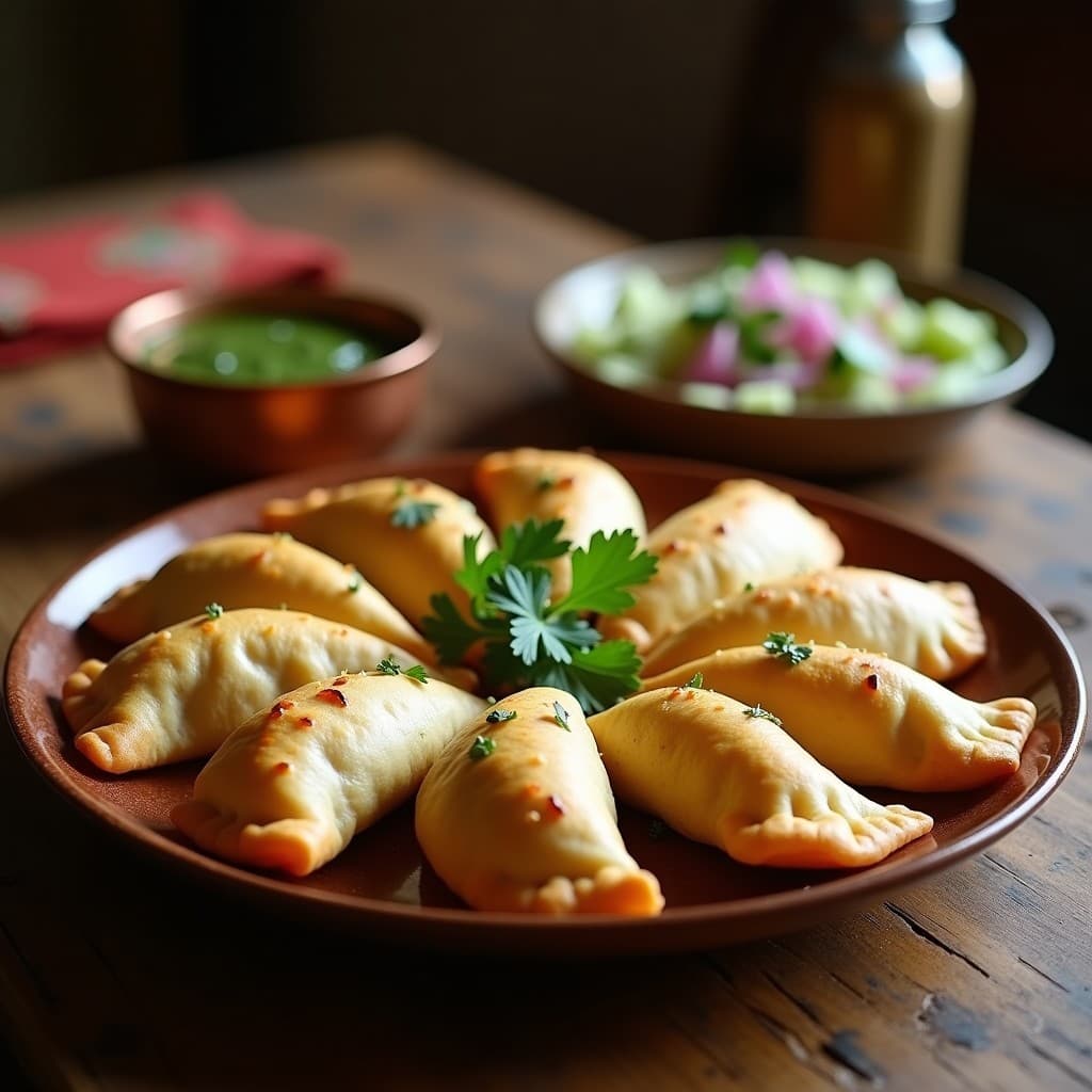 Empanadas de Cordero y Queso Paneer con Masa de Espelta: Receta Indú en Olla Express