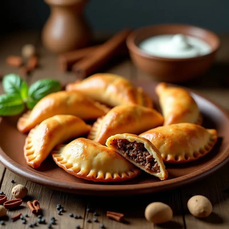 Empanadas de Carne de Cordero y Pasas al Estilo Afgano: Receta en Airfryer con Especias Exóticas
