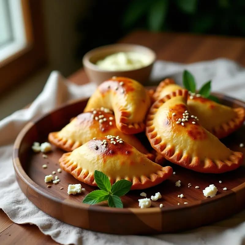 Empanadas de Carne de Cordero con Queso Feta: Receta Árabe Gourmet en Horno