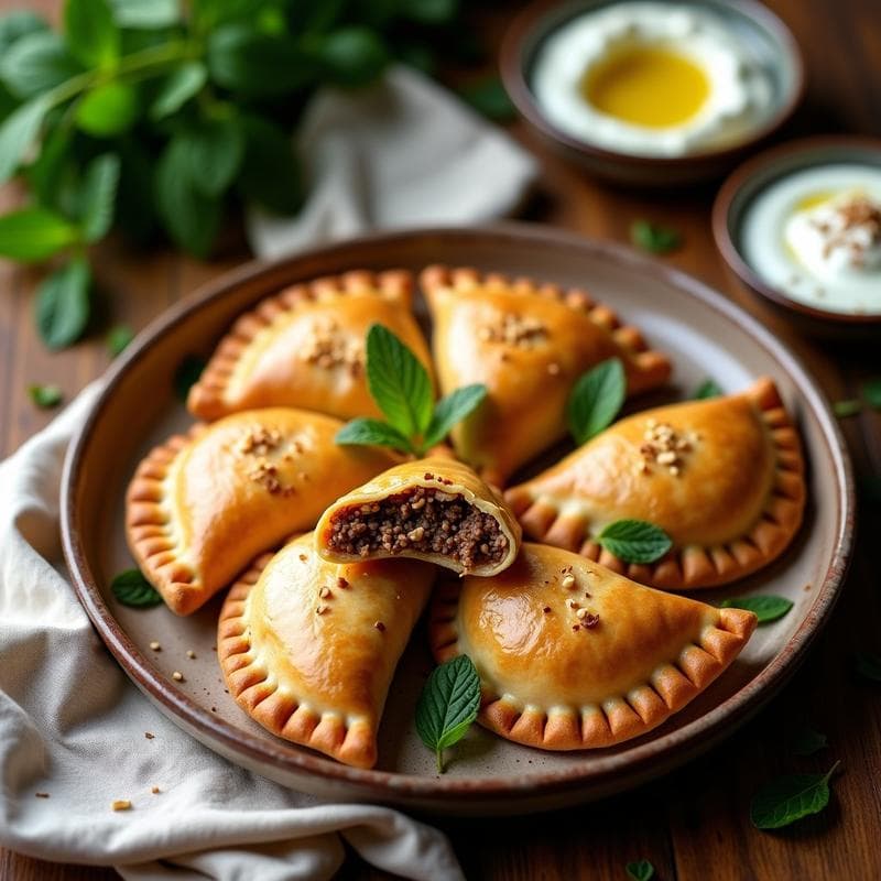 Empanadas de Cordero y Zaatar con Masa de Yogur: Receta Libanesa en Airfryer