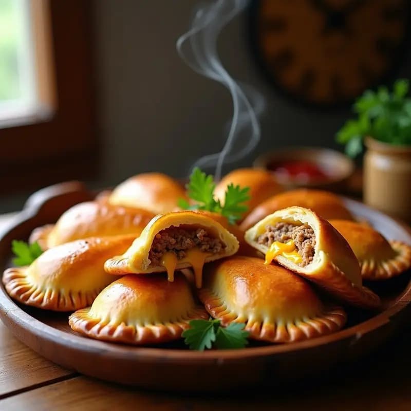 Empanadas de Corn Beef y Queso Cheddar: Receta Argentina Tradicional al Horno