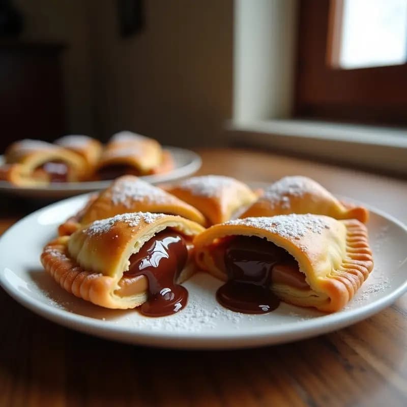 Empanadas de Dulce de Leche y Chocolate con Masa de Hojaldre: El Postre en Forma de Empanada que Amarás