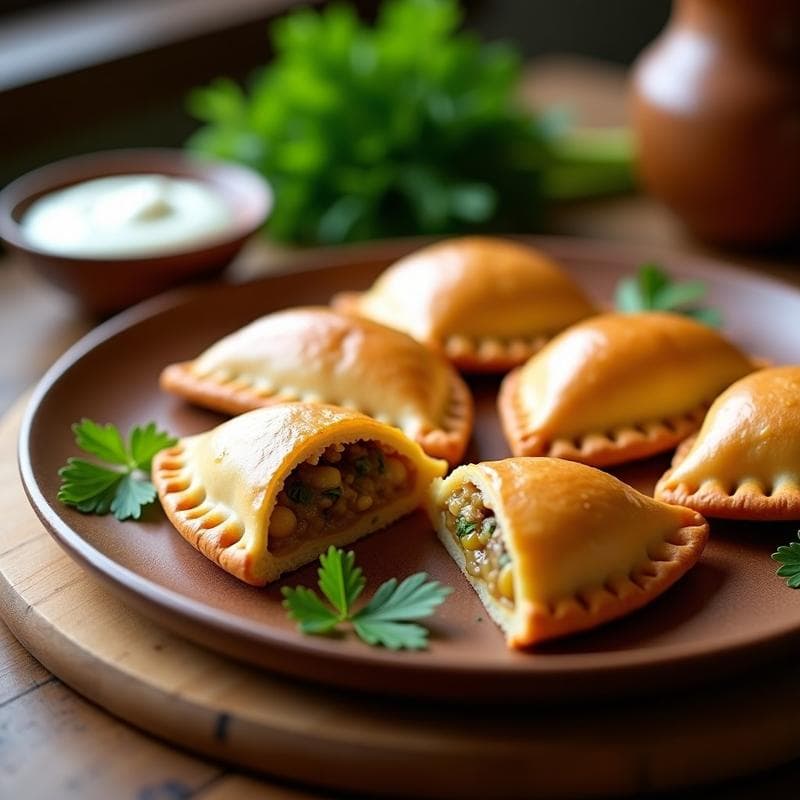 Empanadas de Espelta con Relleno de Puerros y Anacardos: Receta Argentina Sin Lactosa