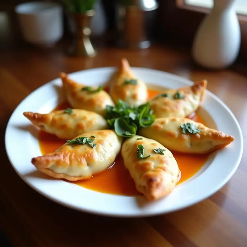 Empanadas de Espinaca y Feta al Estilo Griego: Crujientes y rellenas de sabor mediterráneo