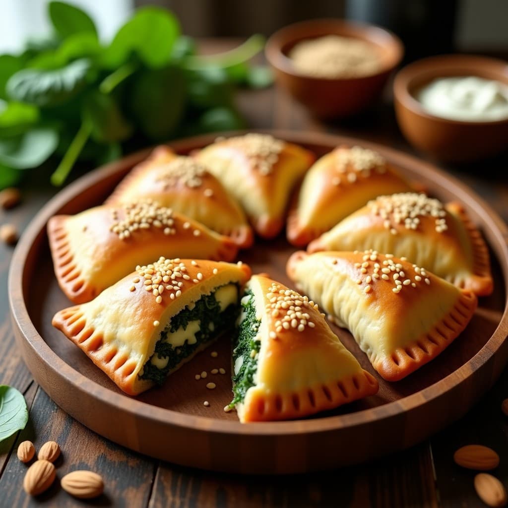 Empanadas de Espinaca y Queso de Almendras: Receta Argentina Vegana en Horno Crujiente