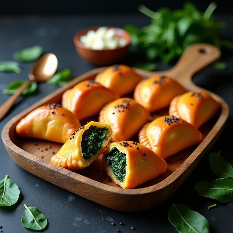 Empanadas de Espinaca y Queso de Castañas con Masa de Batata: Receta Argentina Sin Lactosa
