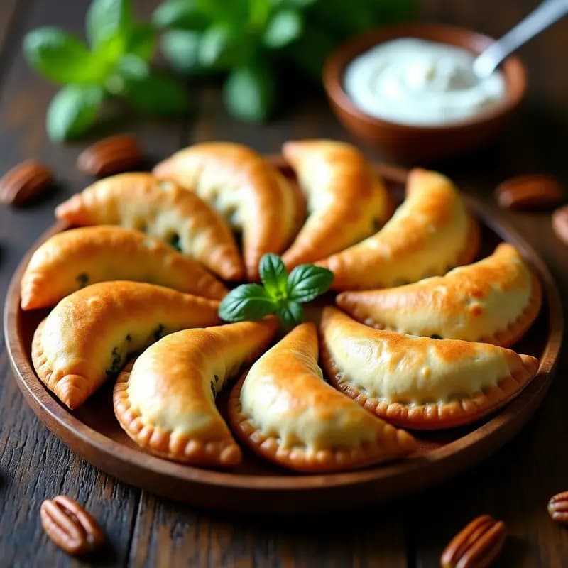 Empanadas Argentinas de Espinaca y Queso de Castañas: Receta Sin Gluten y Sin Lácteos