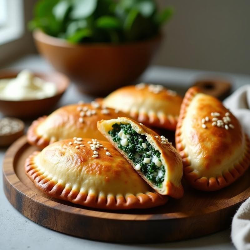 Empanadas de Espinaca y Queso Ricotta: Receta Italiana en Airfryer con Masa de Almendra