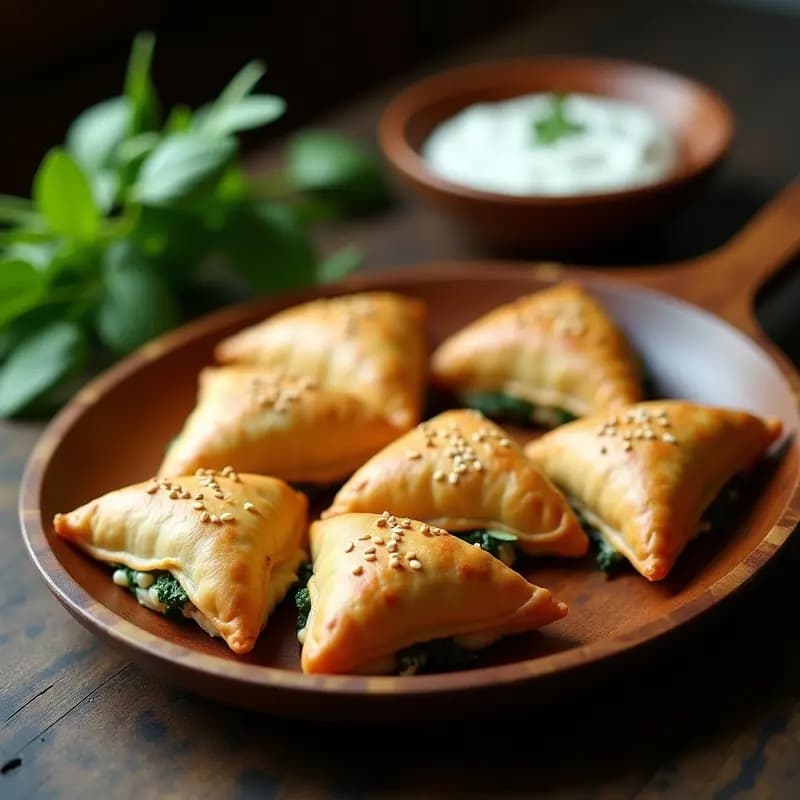 Empanadas de Espinaca y Queso de Soja: Aperitivo Argentino Vegano y Sin Harina