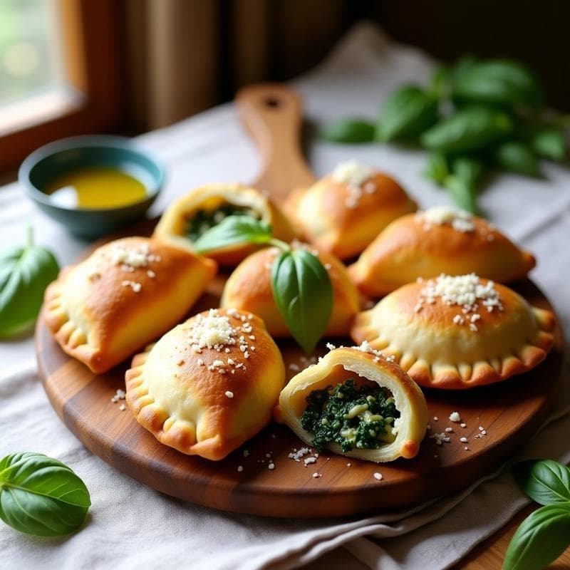 Empanadas de Espinaca y Ricotta sin Masa con Costra de Parmesano: Receta Keto en Horno