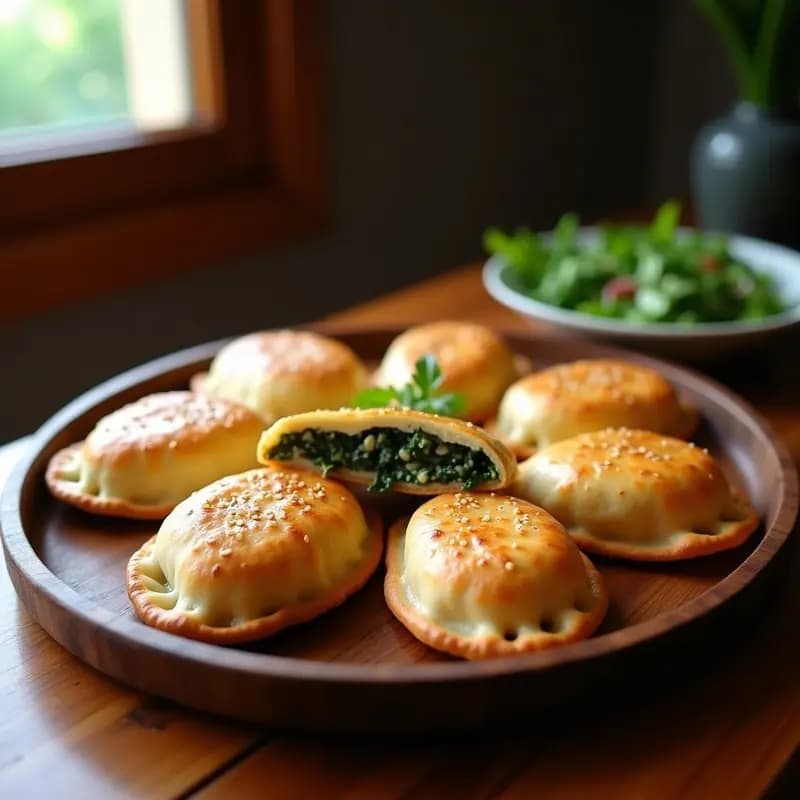 Empanadas Argentinas de Espinaca y Ricotta Sin Masa: Receta Keto con Base de Queso