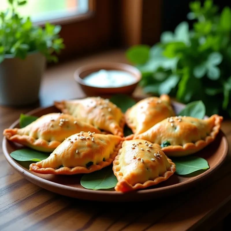 Empanadas de Espinaca y Tofu Ahumado: Receta Crujiente en Airfryer sin Masa Tradicional