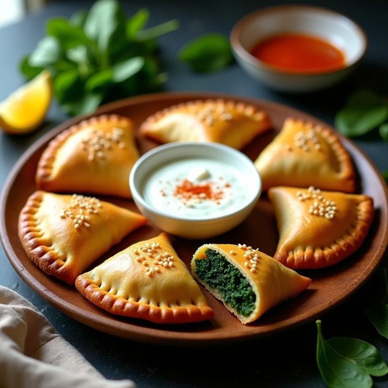 Empanadas de Espinaca y Tofu con Masa de Garbanzo: Receta Vegana en Airfryer Sin Gluten