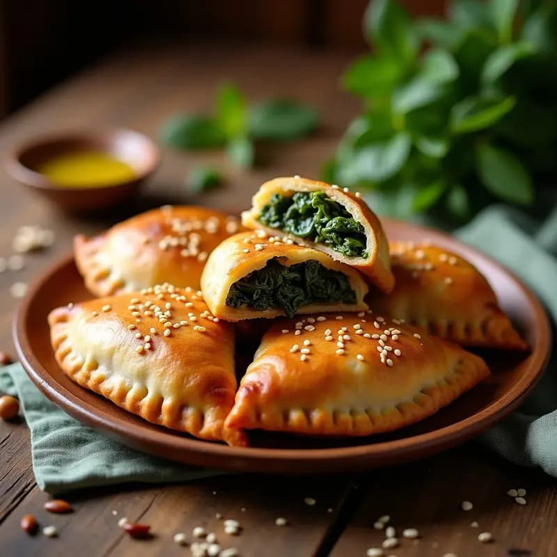 Empanadas Morunas de Espinacas y Pasas: Aperitivo Marroquí Vegano y Dulce-Salado