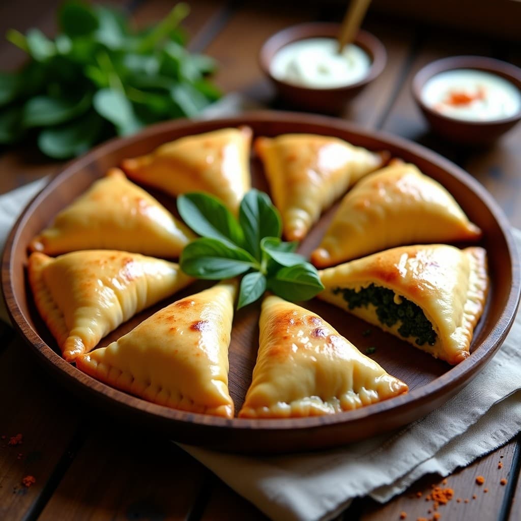 Empanadas de Espinacas y Queso de Cashew en Masa de Yuca: Entrante Argentina Sin Lácteos en 25 Minutos
