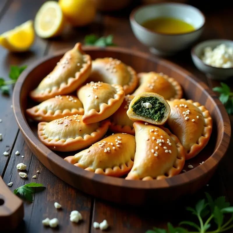 Empanadas Galileas de Espinacas y Queso Feta: Receta Argentina para Tupper