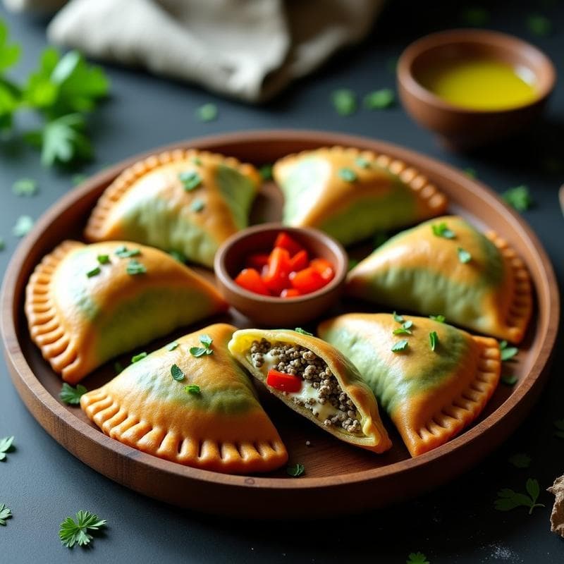 Empanadas de Espirulina y Queso de Anacardos: Receta Argentina Vegana y Rica en Omega-3