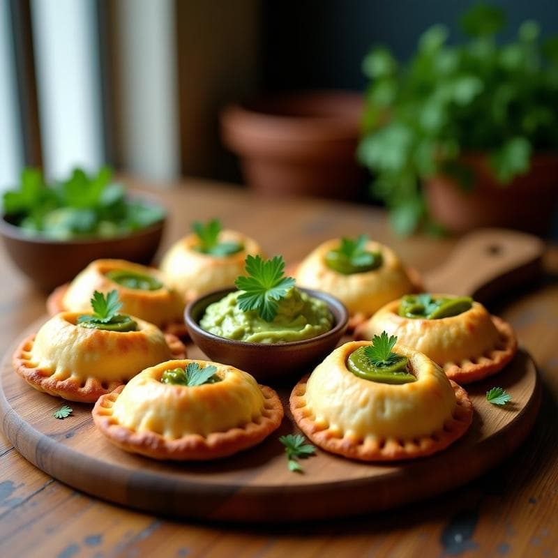 Empanadas de Espirulina y Queso Vegano: Receta Colombiana en Thermomix con Masa de Yucca