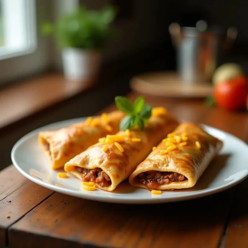 Empanadas Fritas de Carne Picante con Queso Cheddar: Bocados Crujientes que Encienden el Paladar