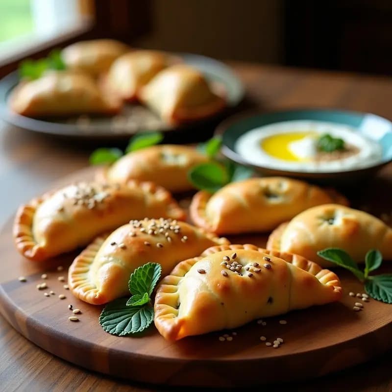 Empanadas Galileas con Queso y Espinacas: Receta Israelí de Masa Fina y Crujiente