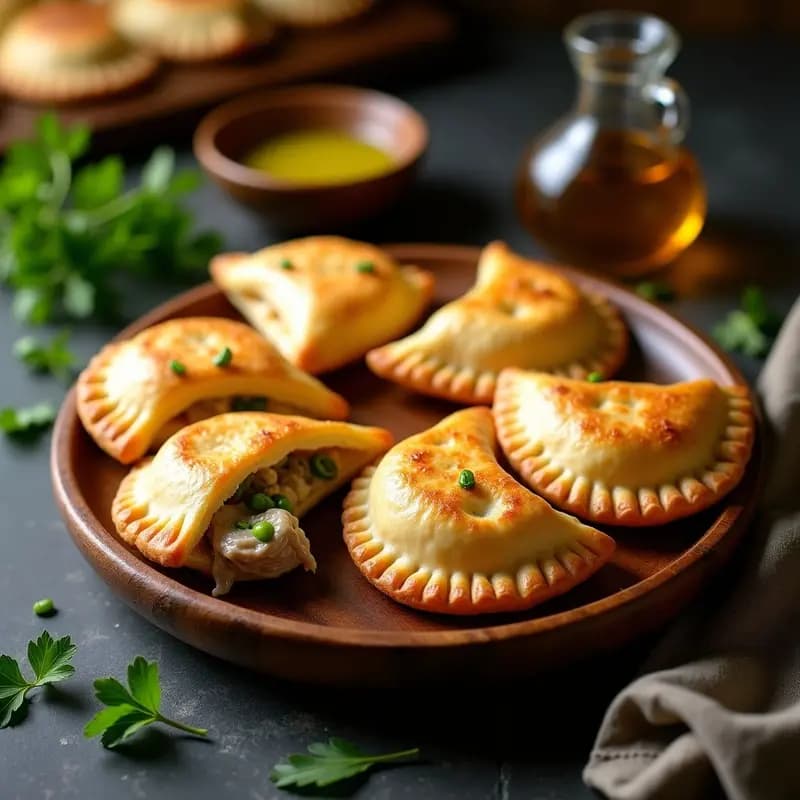 Empanadas Gallegas de Xouba (Sardina) y Pimiento de Padrón: Receta Española Tradicional